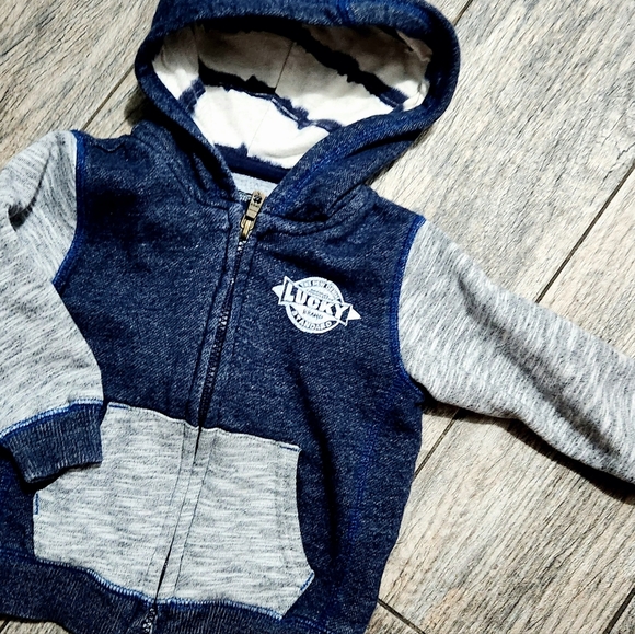 LUCKY brand 18/24m Full Zip Hoodie - Picture 2 of 8